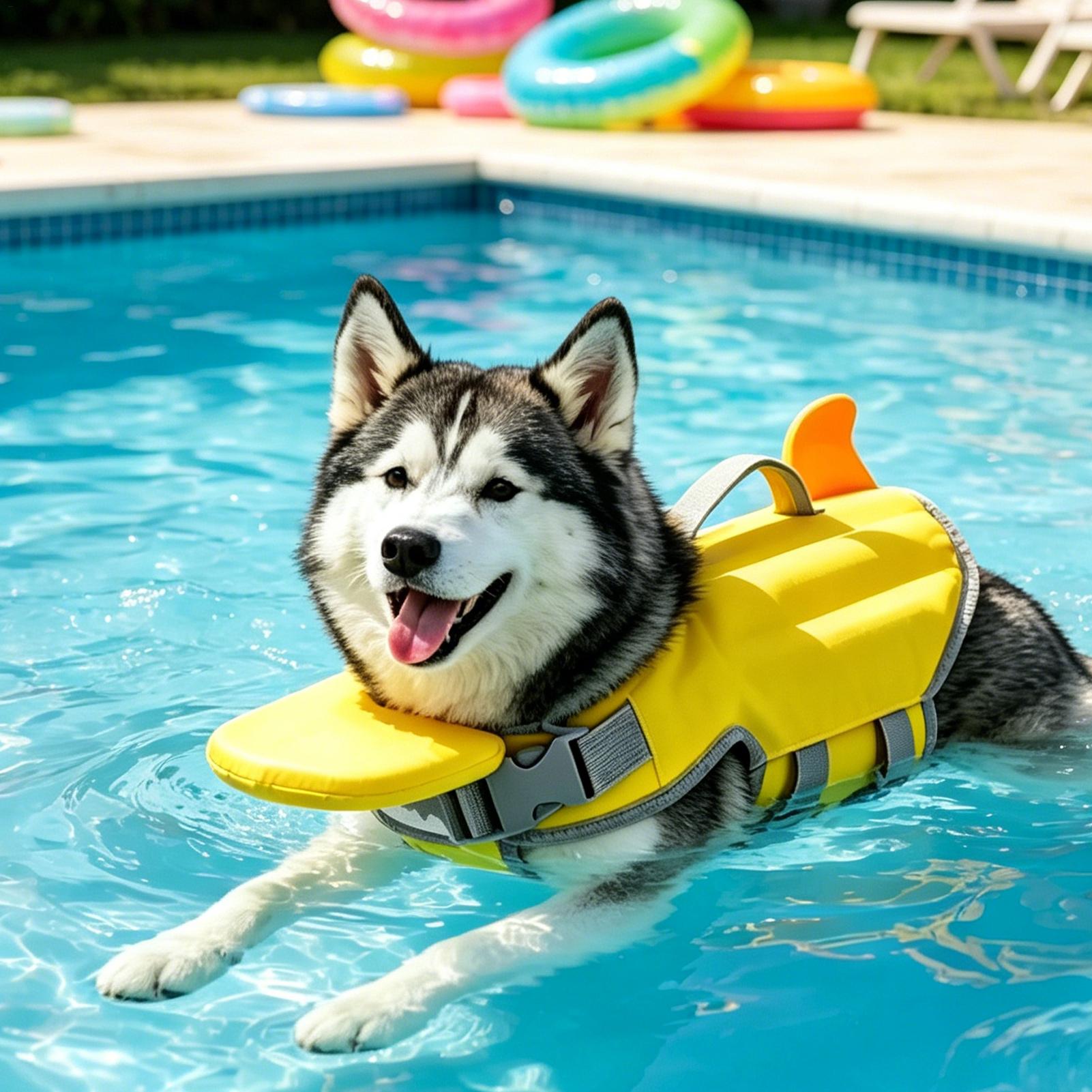 Dog Life Jacket - Спасательный жилет для собак с высокой
