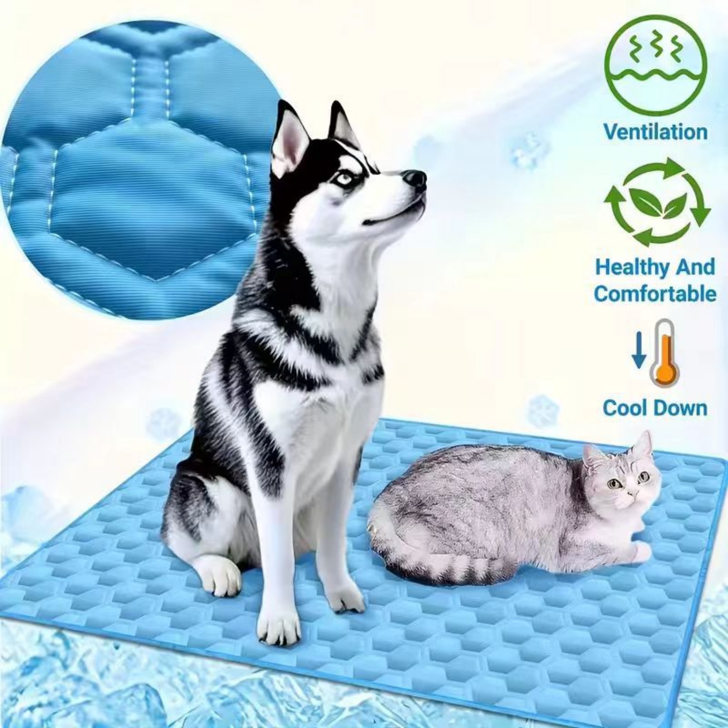 Pet Supplies Self Wash - Летний охлаждающий коврик для домашних животных: