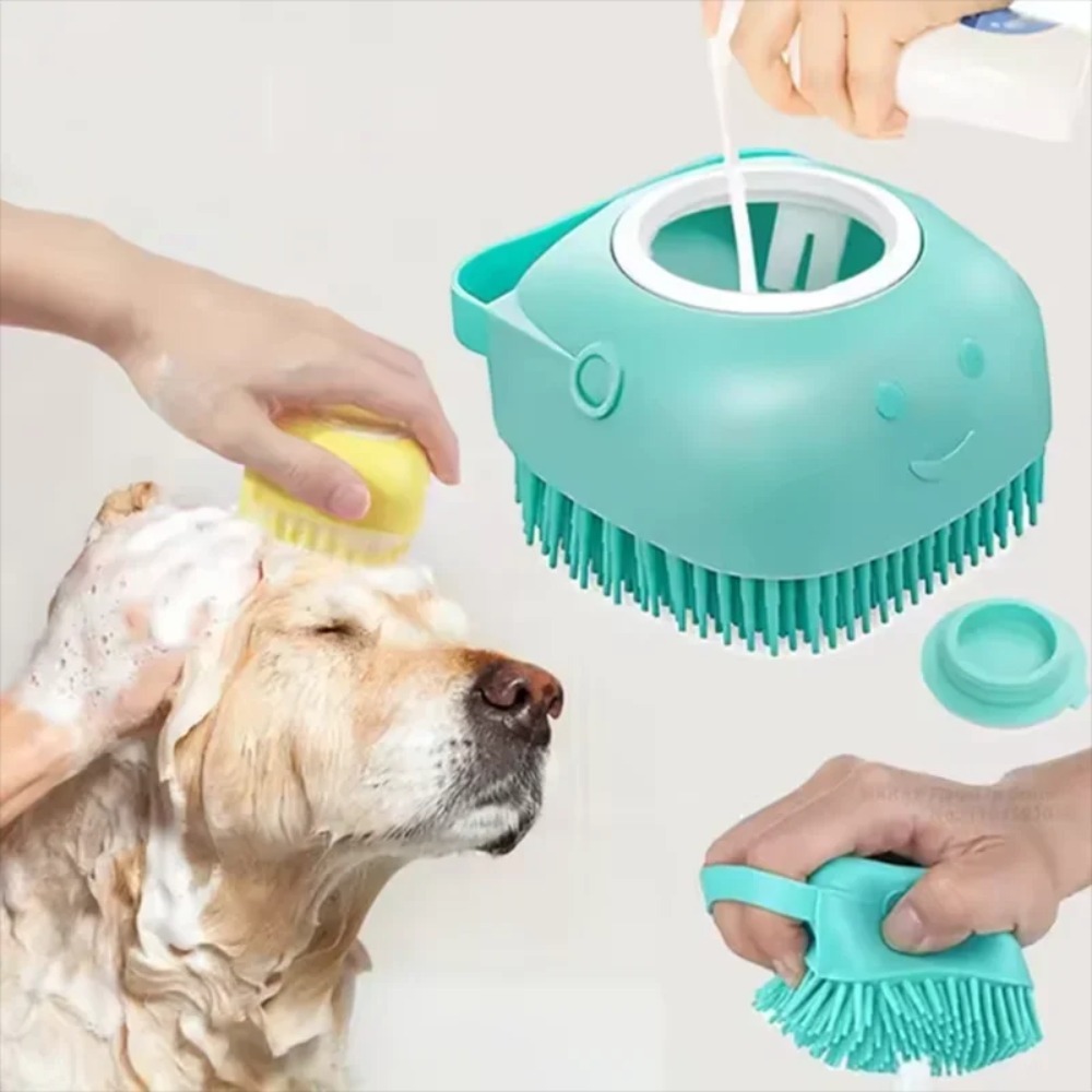 Pet Supplies Outlet - Силиконовая массажная щетка для ванной, многофункциональный