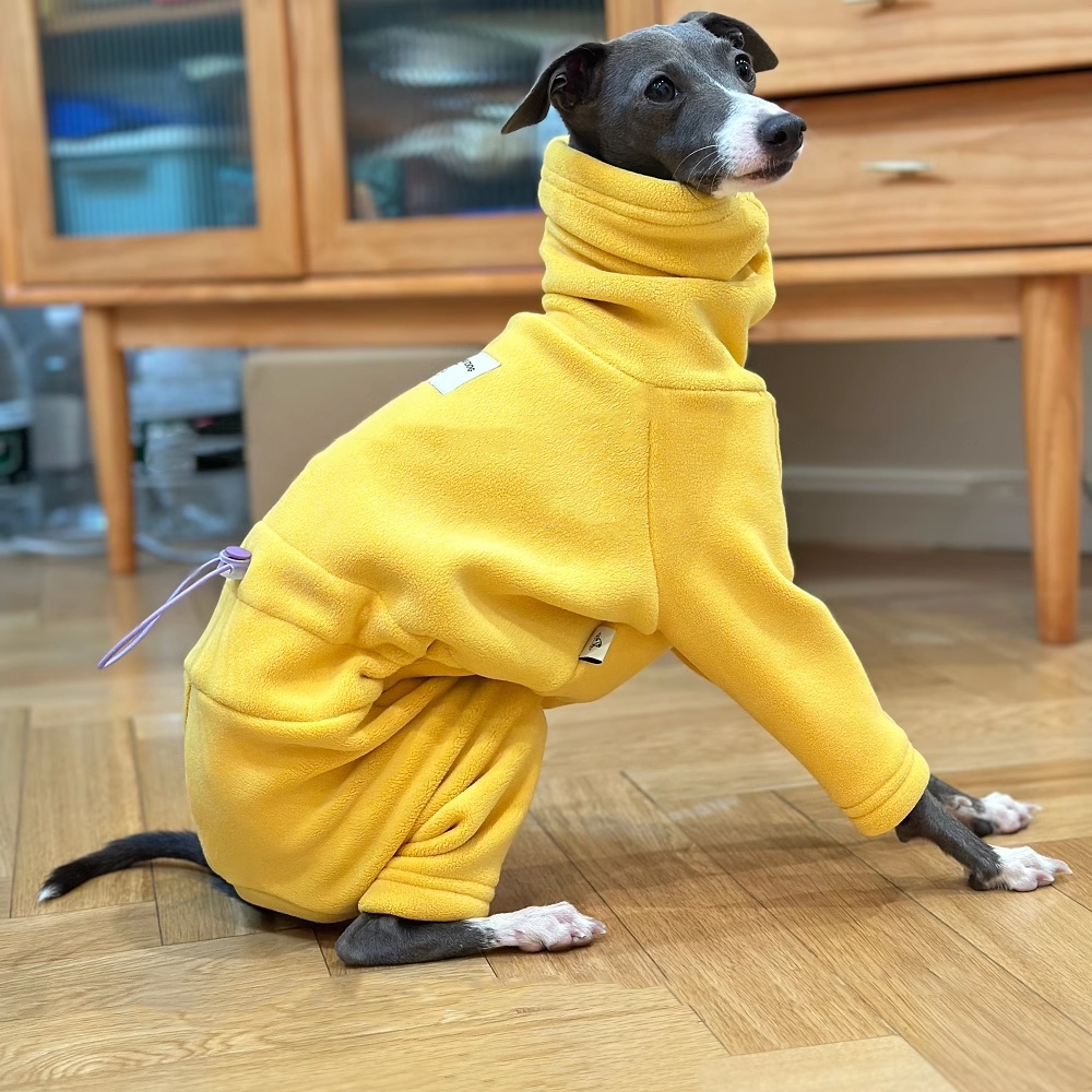 Dog Life Jacket - Теплый желтый флисовый свитер для Италии,